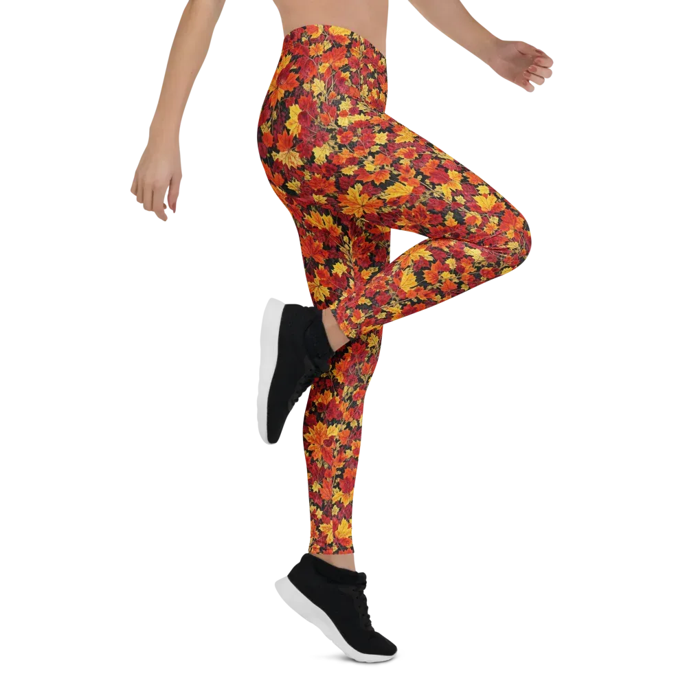 Crimson Harvest on Leggings — Right