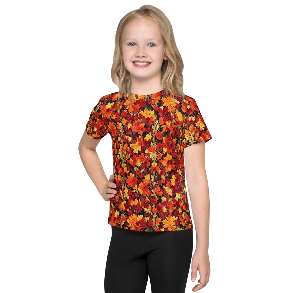 Crimson Harvest on Kids Crew Neck T-Shirt — Front