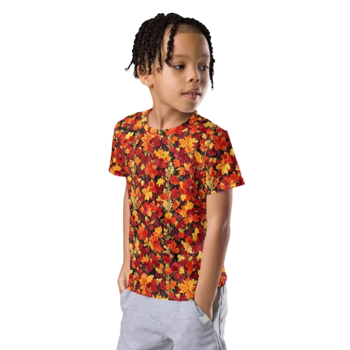 Crimson Harvest on a Kids Crew Neck T-Shirt