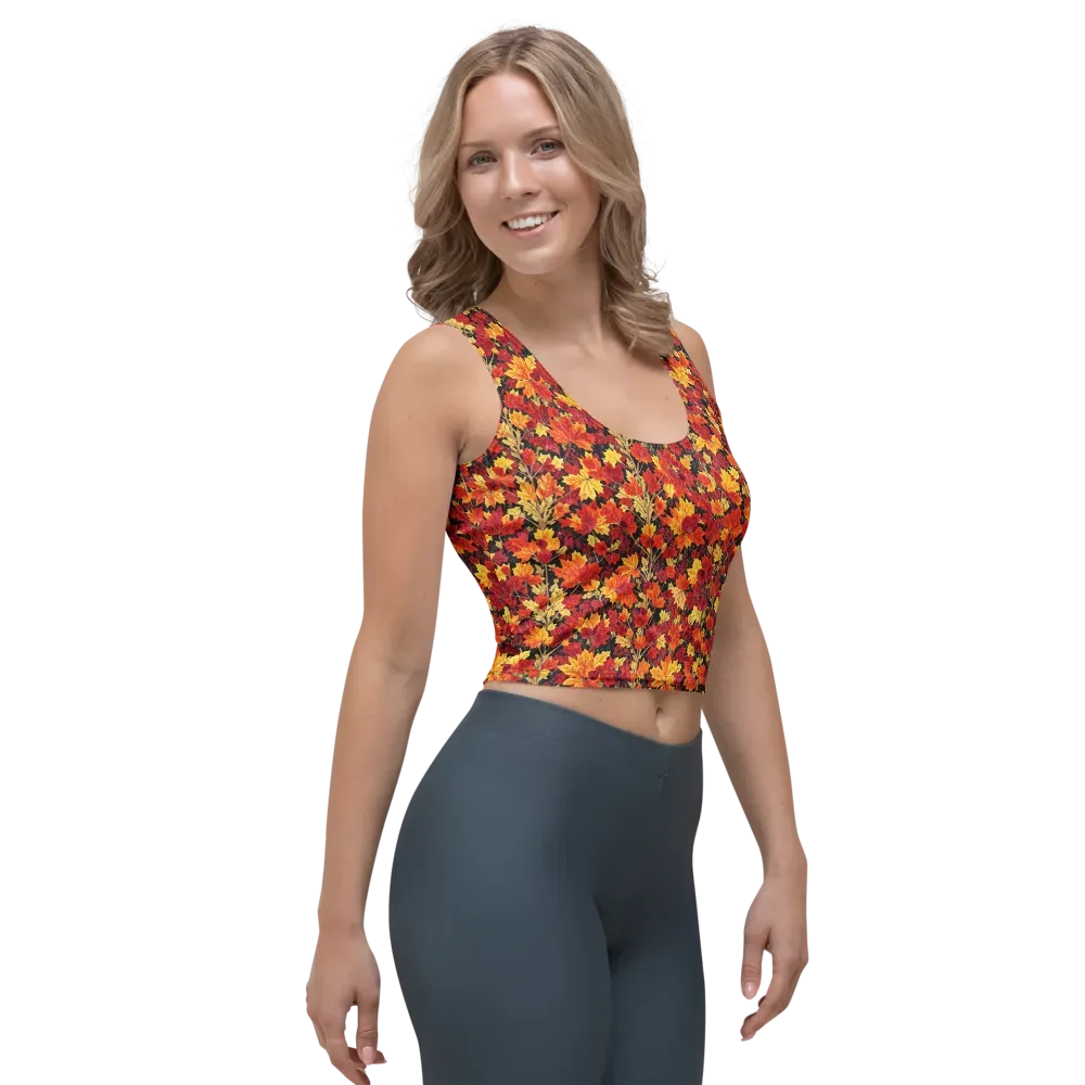 Crimson Harvest on Crop Top — Right Front