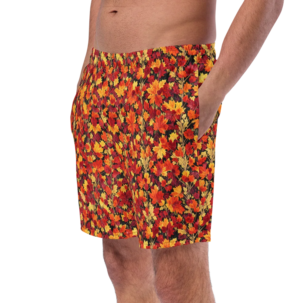 Crimson Harvest on Swim Trunks — Left Front