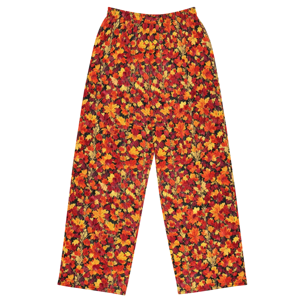 Crimson Harvest on Wide-Leg Pants — Front