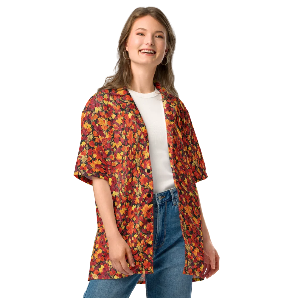 Crimson Harvest on Button Shirt — Front