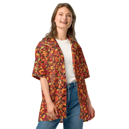Crimson Harvest on a Button Shirt
