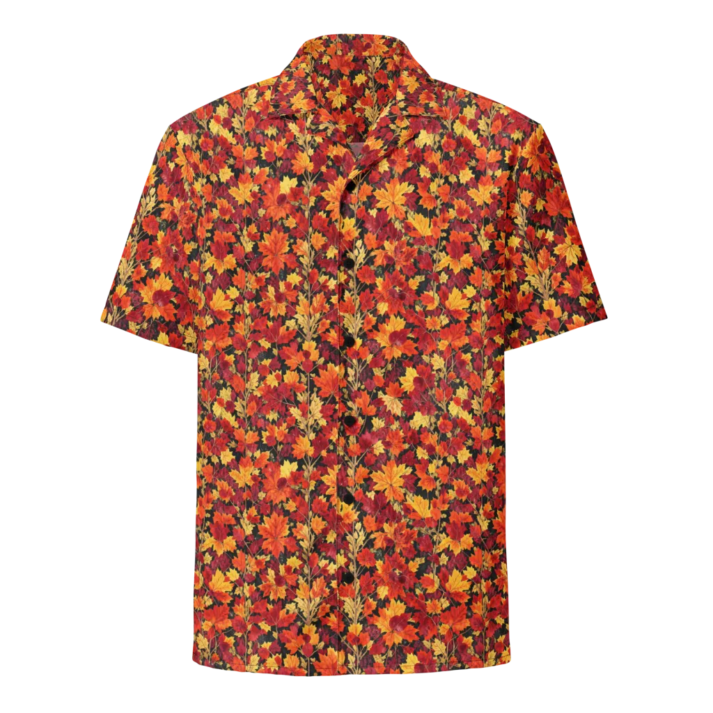 Crimson Harvest on Button Shirt — Front