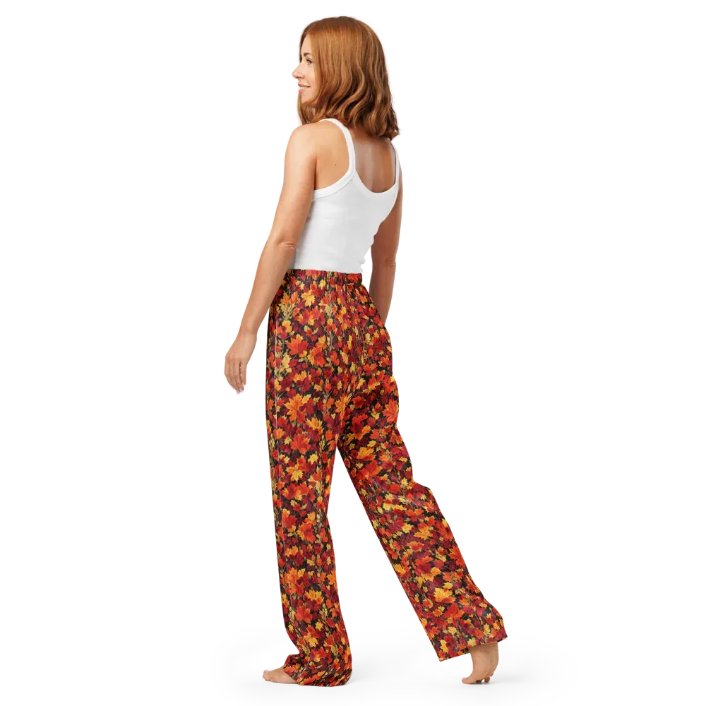 Crimson Harvest on Women's Pajama Pants — Back