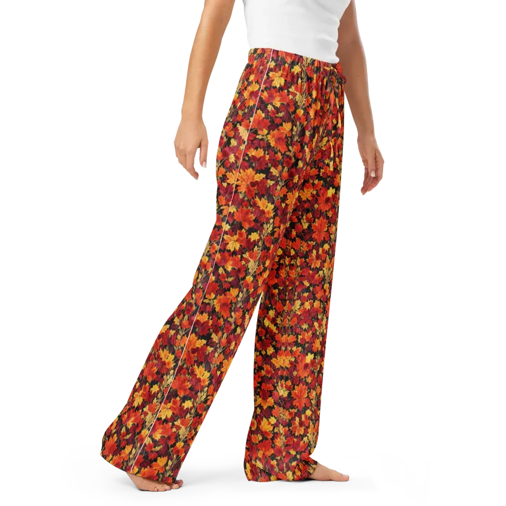 Crimson Harvest on Women's Pajama Pants — Right Front