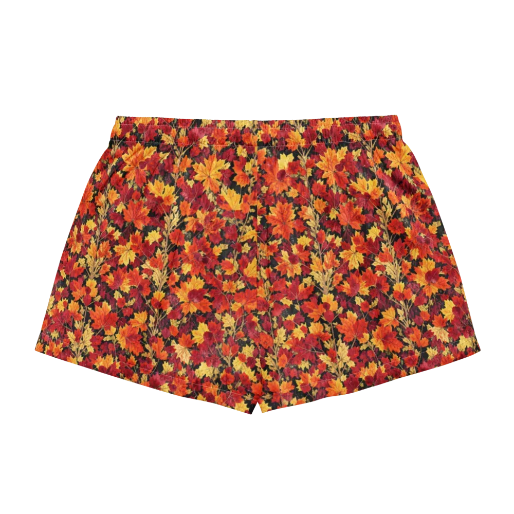 Crimson Harvest on Women's Pajama Shorts — Back