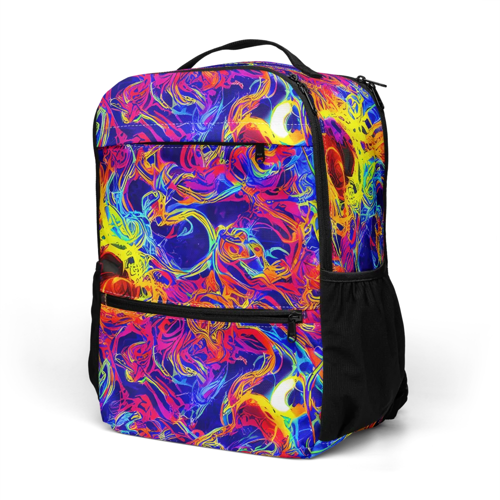 Firefly Frenzy on Utility Backpack — Left Front