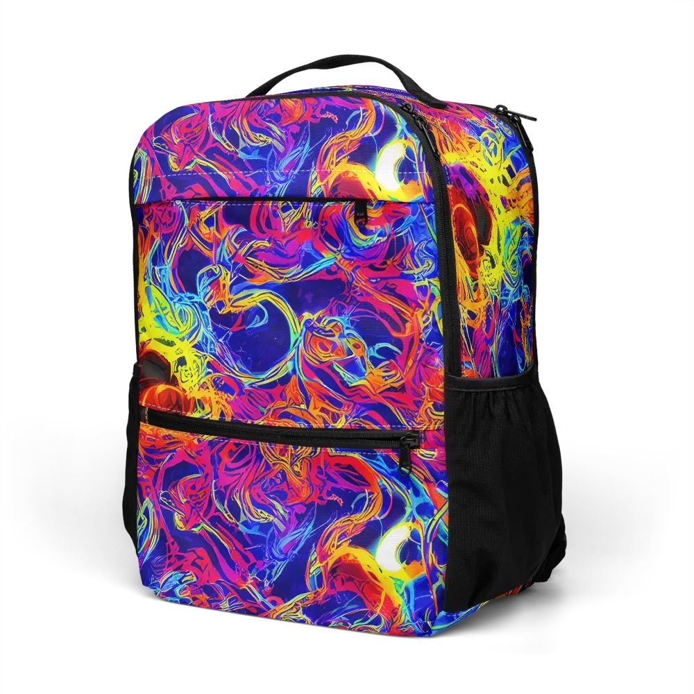 Firefly Frenzy on Utility Backpack — Left Front