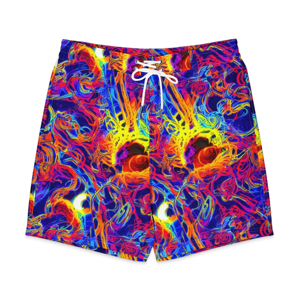 Firefly Frenzy on Men's Board Shorts — Front