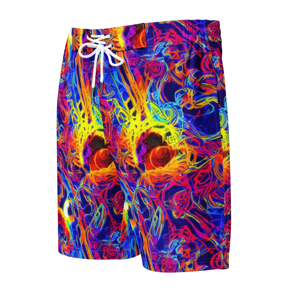 Firefly Frenzy on Men's Board Shorts — Front