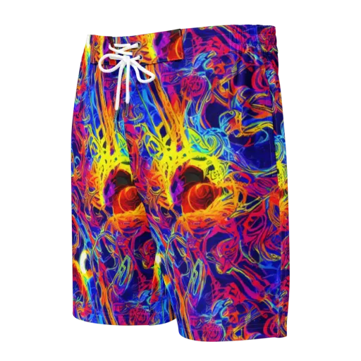 Firefly Frenzy on a Men's Board Shorts