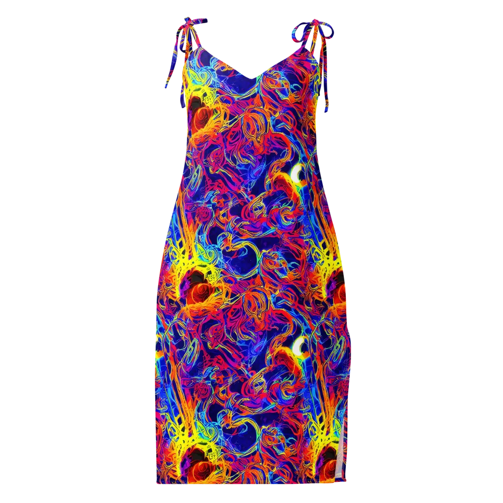 Firefly Frenzy on Slip Dress — Front