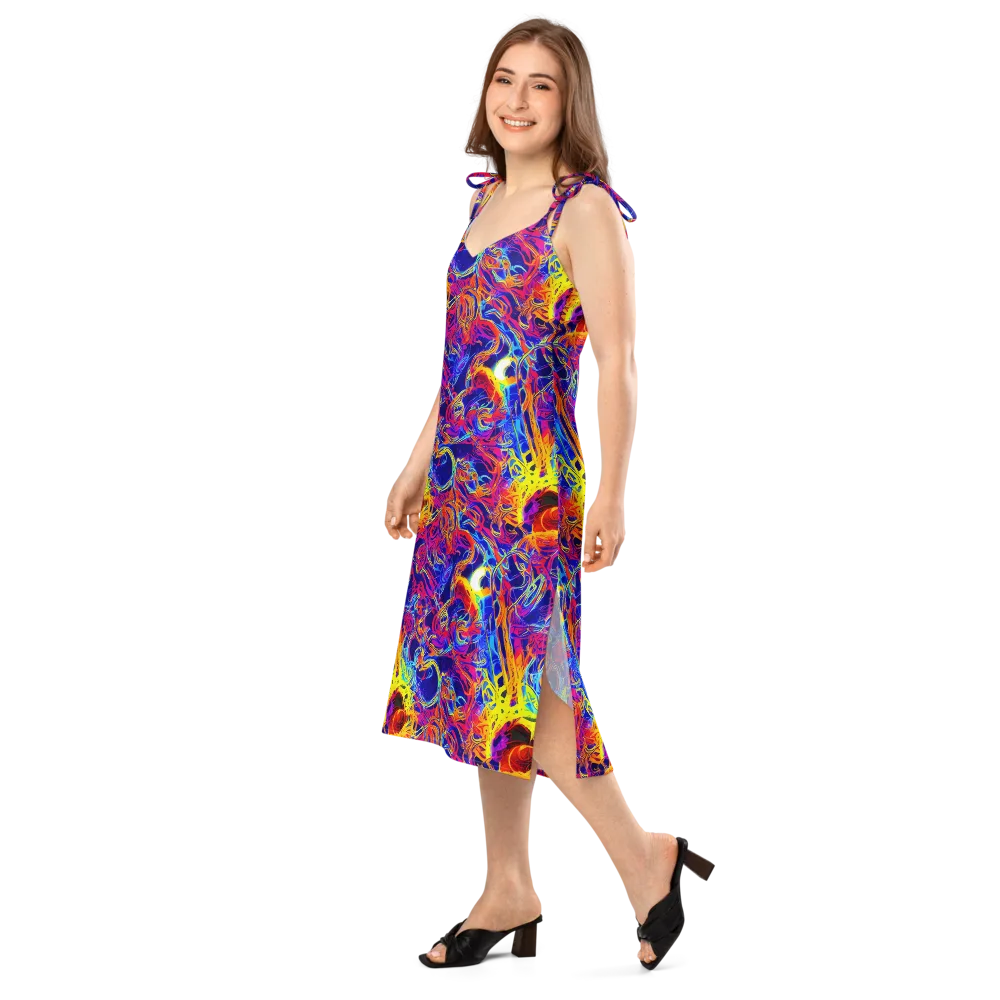 Firefly Frenzy on Slip Dress — Left Front
