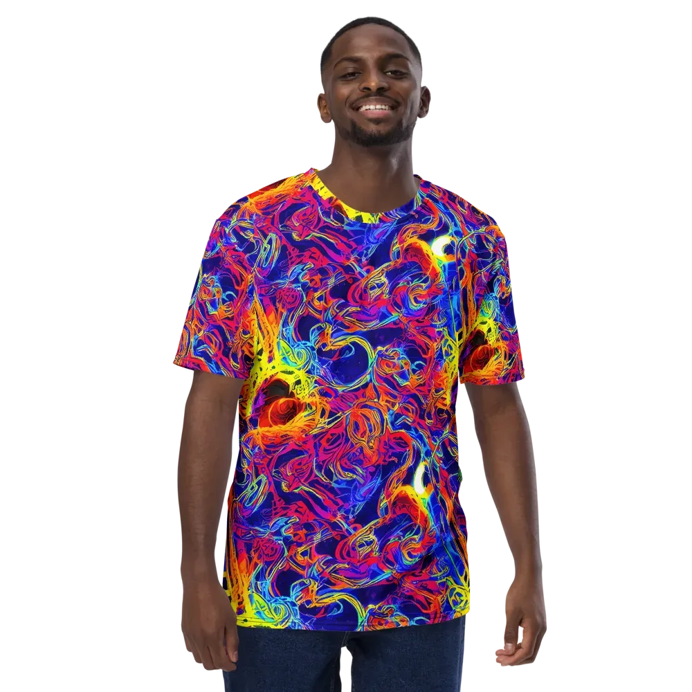 Firefly Frenzy on Men's Crew Neck T-Shirt — Front