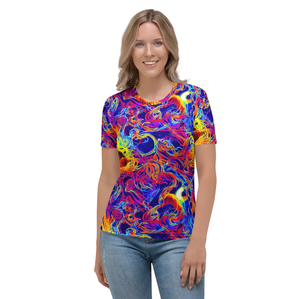Firefly Frenzy on Women's Crew Neck T-Shirt — Front