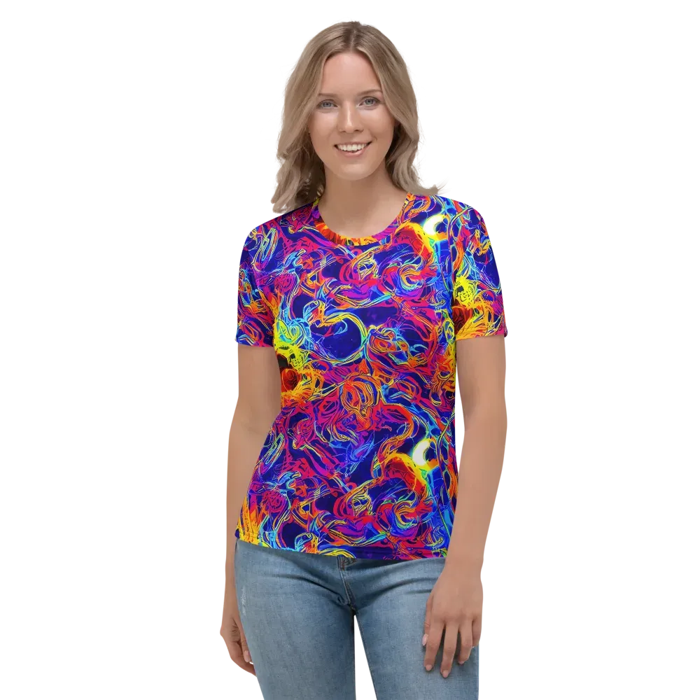 Firefly Frenzy on Women's Crew Neck T-Shirt — Front
