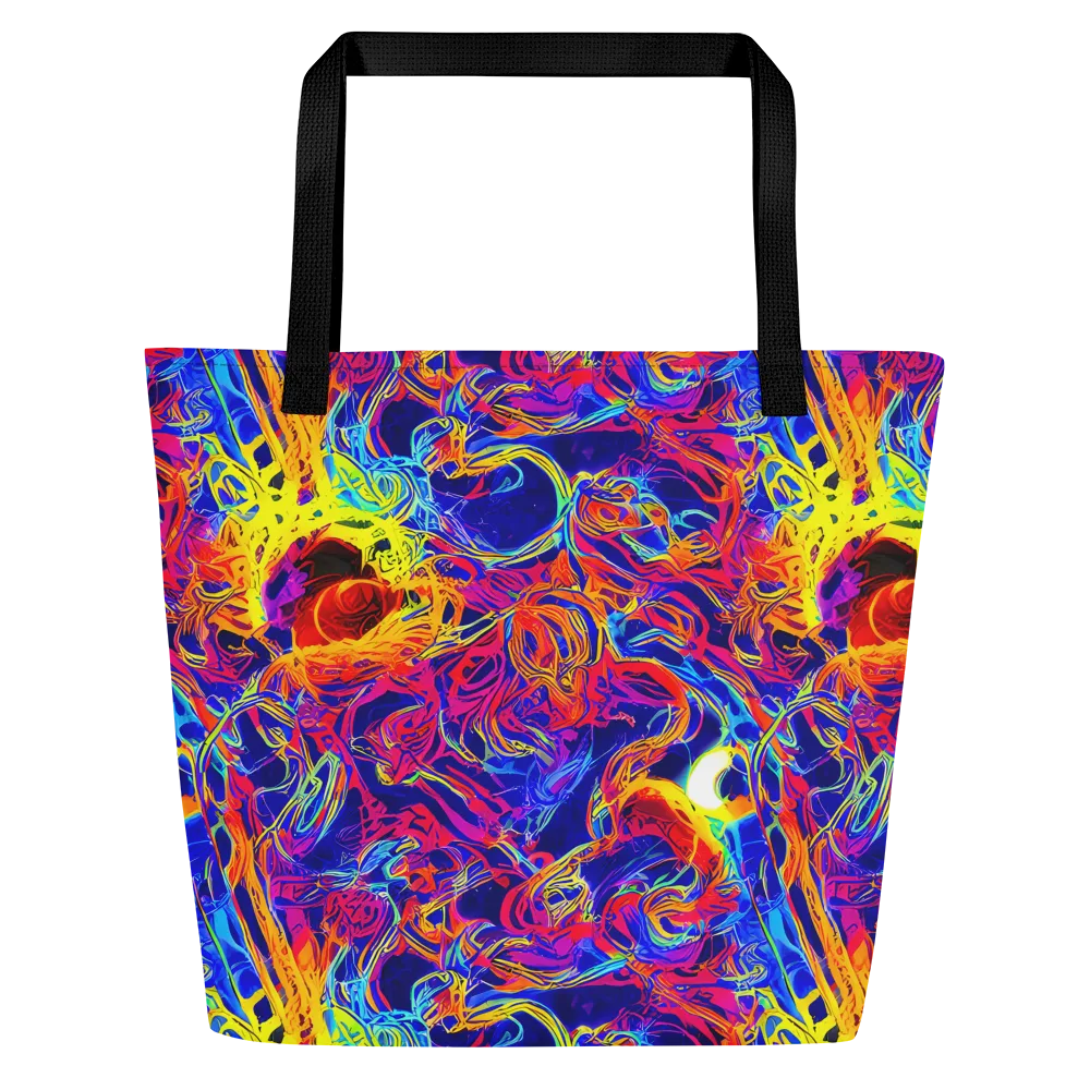 Firefly Frenzy on Large Tote Bag W/ Pocket — Front