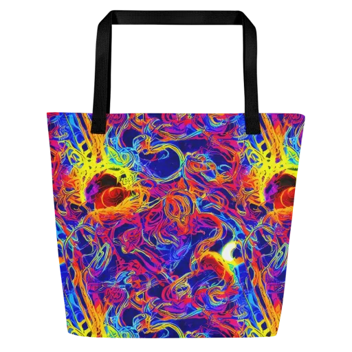 Firefly Frenzy on a Large Tote Bag W/ Pocket