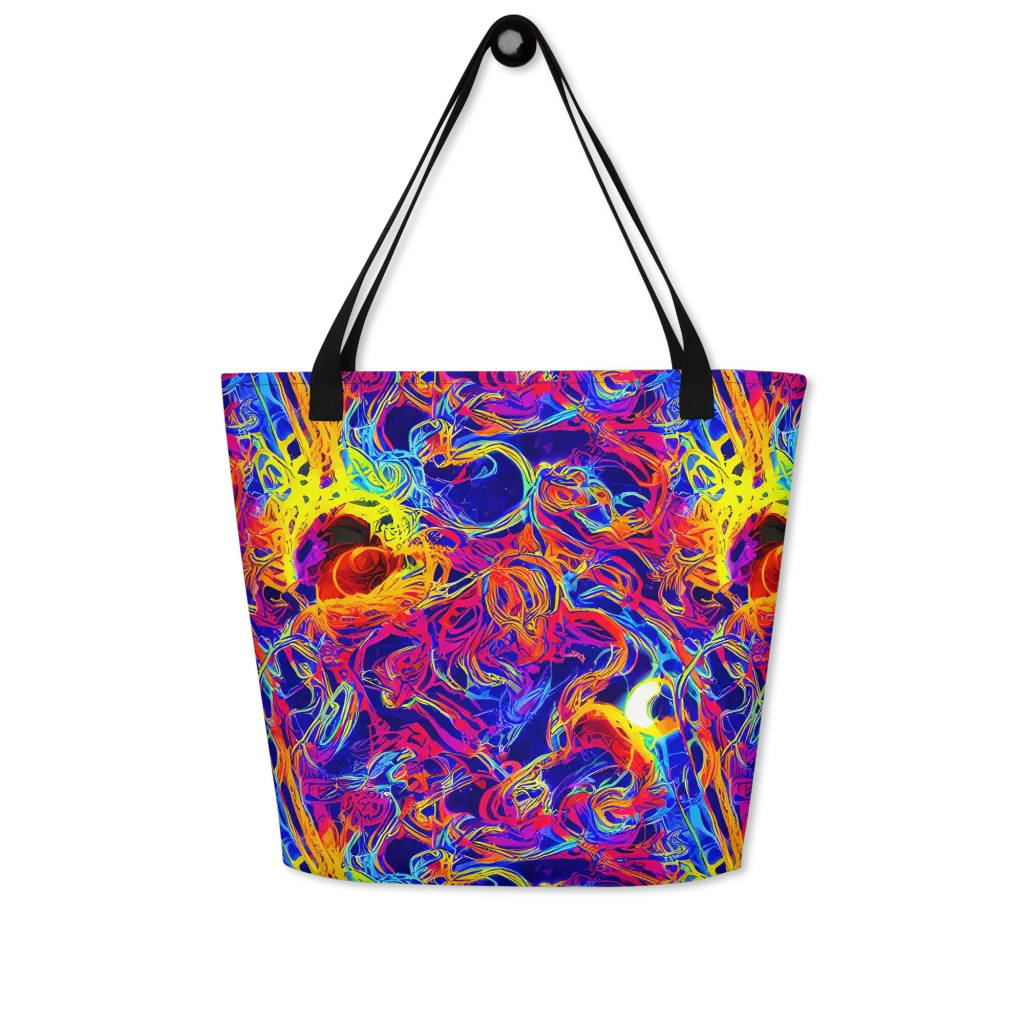Firefly Frenzy on Large Tote Bag W/ Pocket — Front