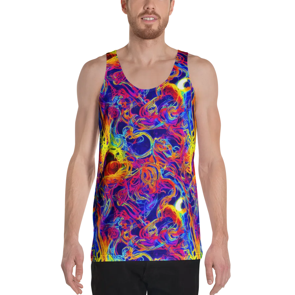 Firefly Frenzy on Men's Tank Top — Front