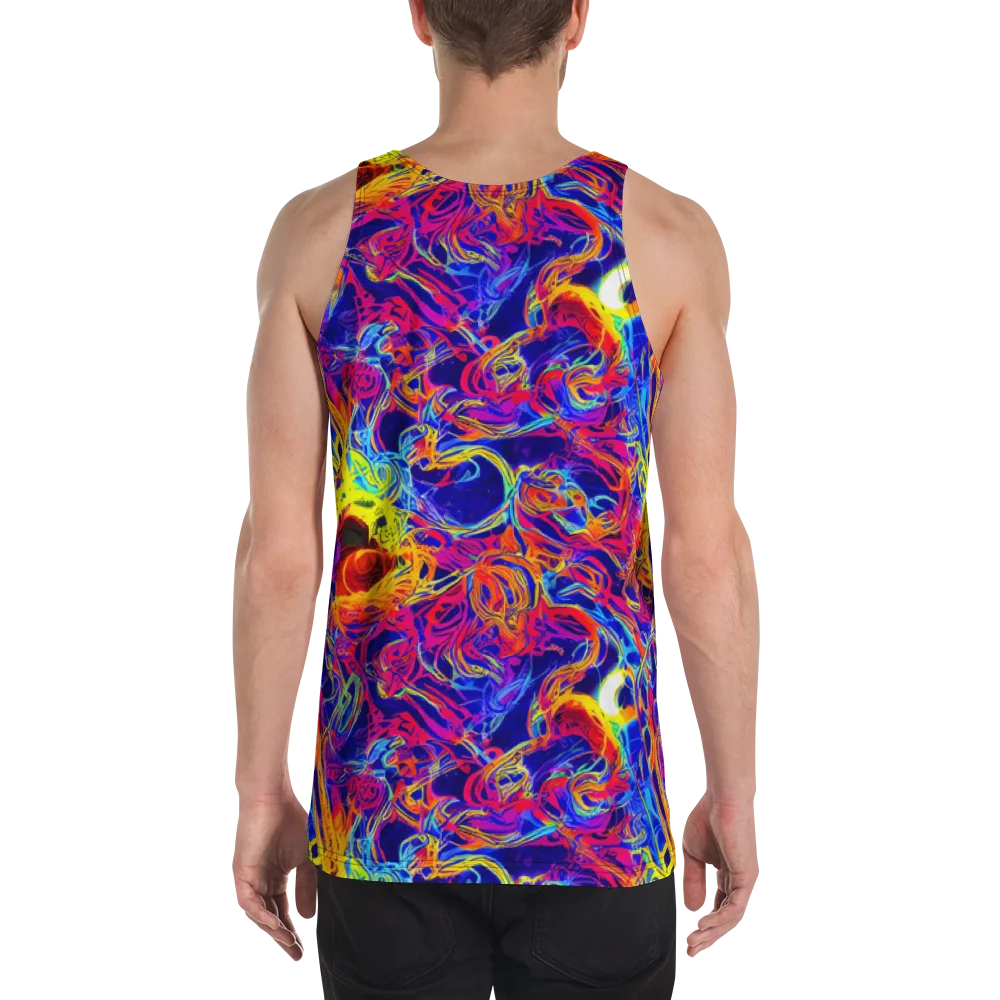 Firefly Frenzy on Men's Tank Top — Back