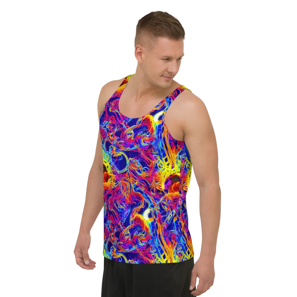 Firefly Frenzy on Men's Tank Top — Left Front