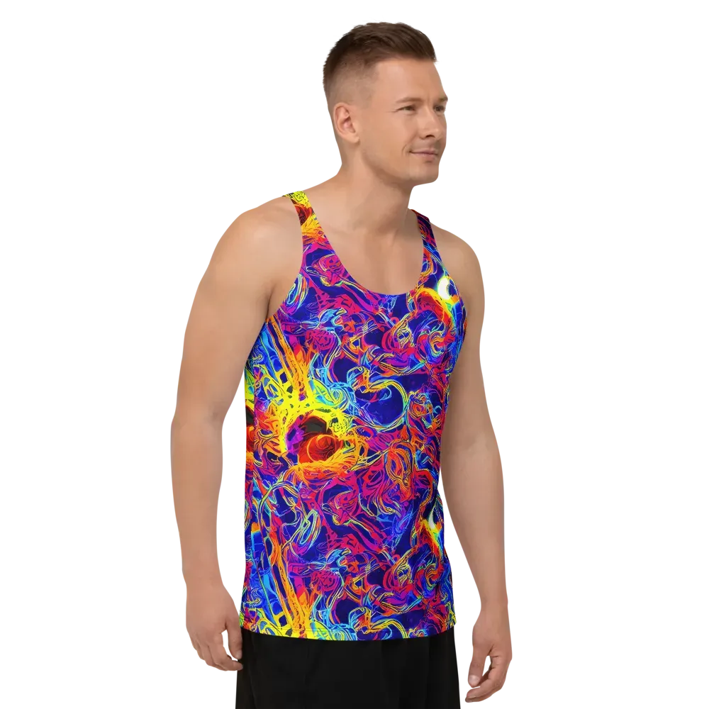 Firefly Frenzy on Men's Tank Top — Right Front