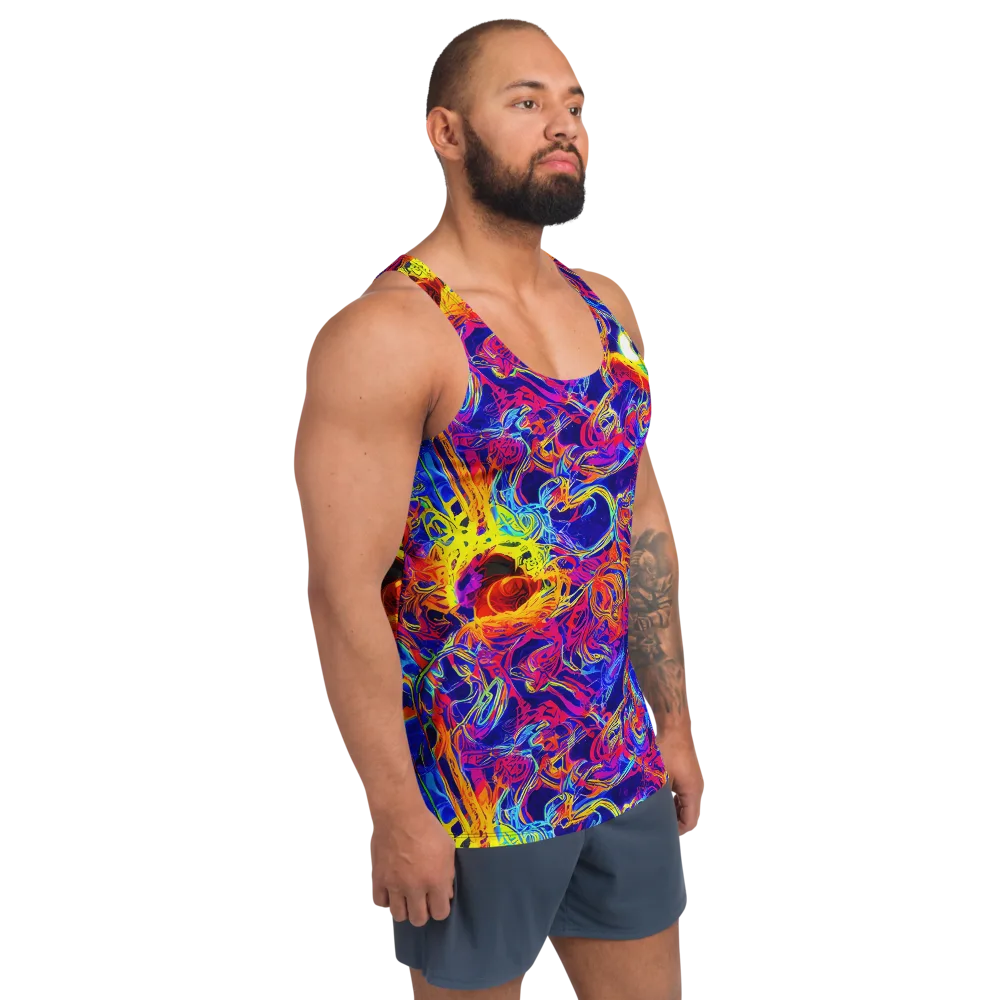 Firefly Frenzy on Men's Tank Top — Right Front