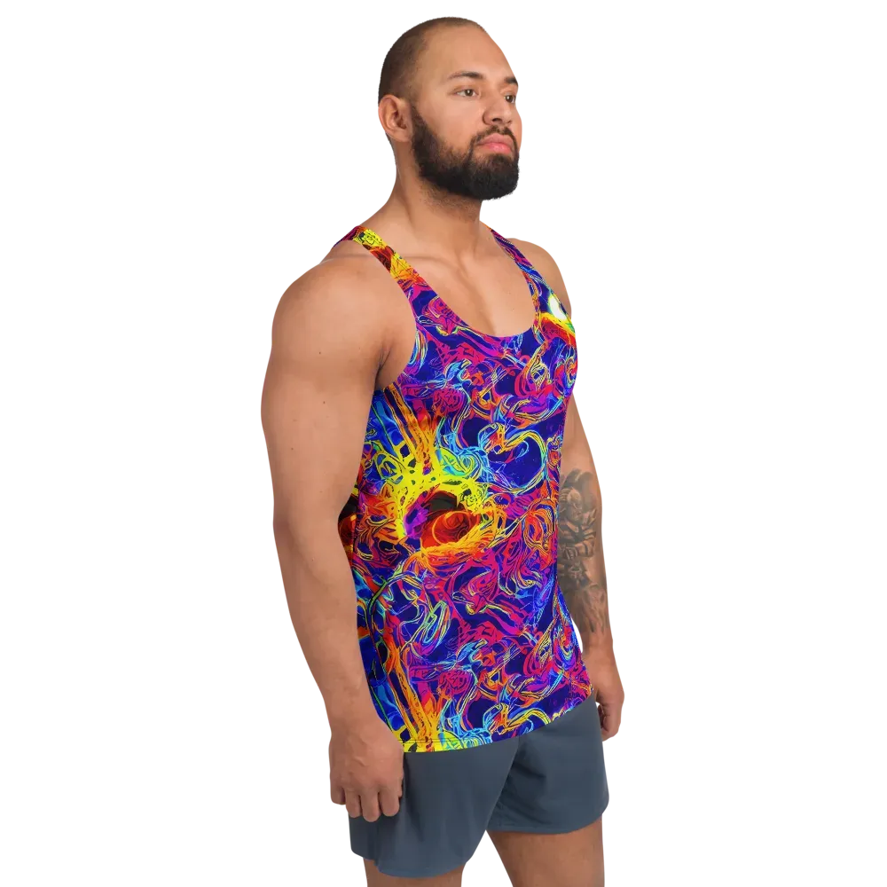 Firefly Frenzy on Men's Tank Top — Right Front
