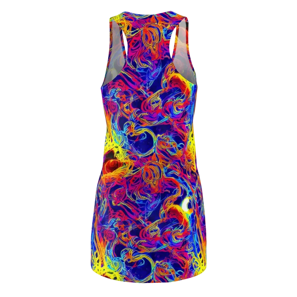 Firefly Frenzy on Racerback Dress — Back