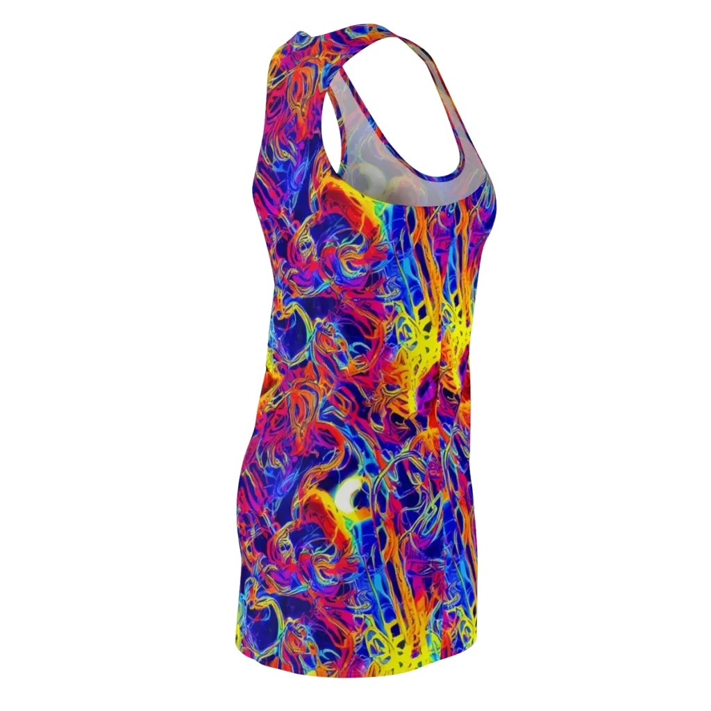 Firefly Frenzy on Racerback Dress — Back Side