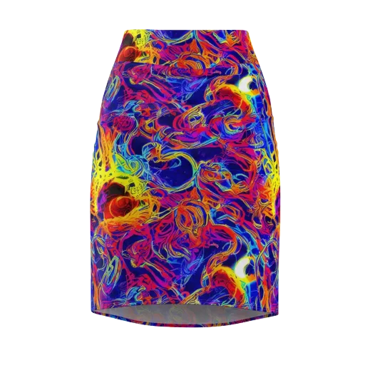 Firefly Frenzy on a Pencil Skirt
