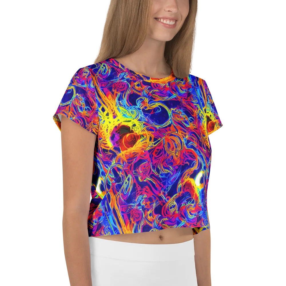 Firefly Frenzy on Crop Tee — Right