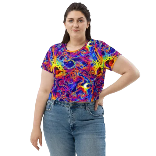 Firefly Frenzy on a Crop Tee