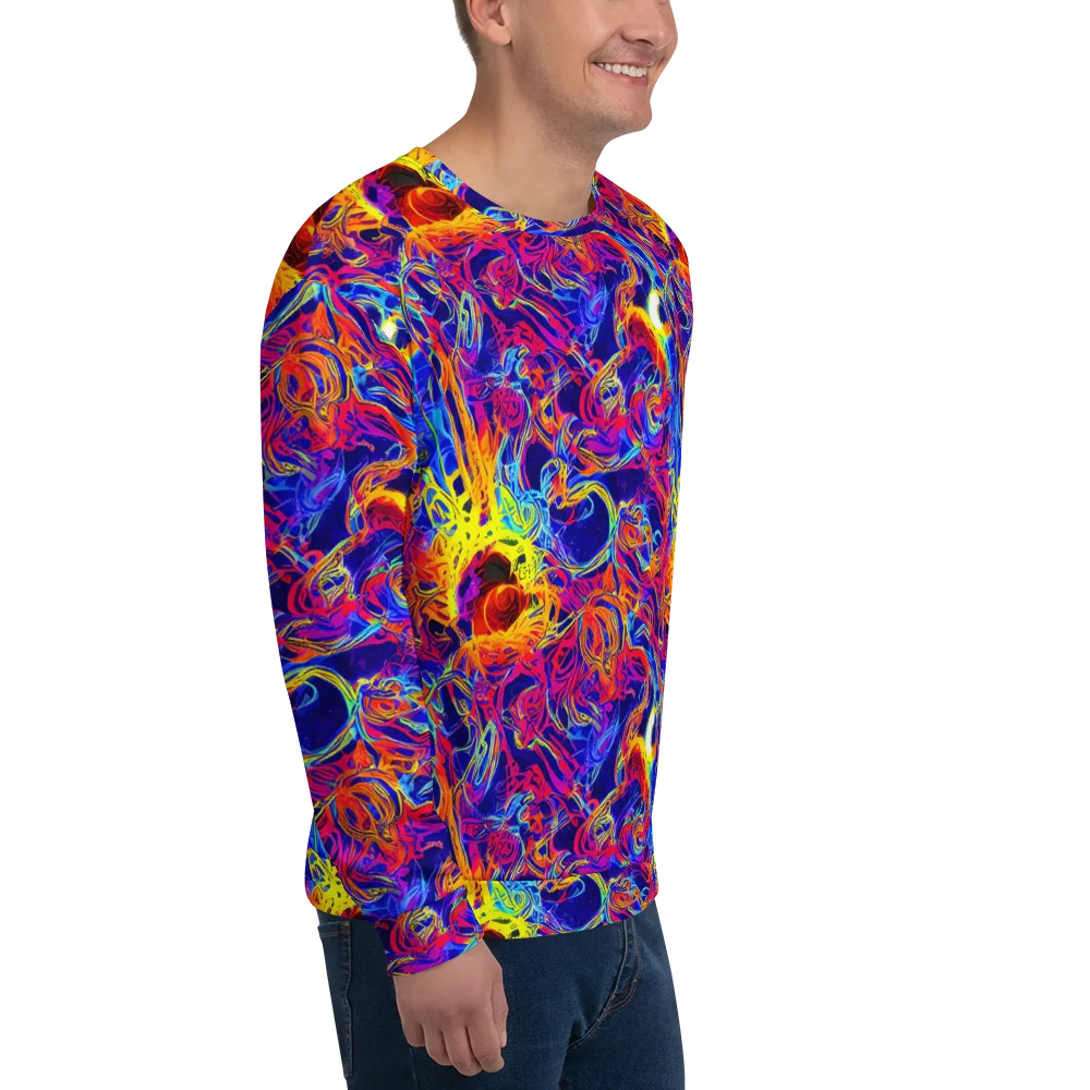 Firefly Frenzy on Sweatshirt — Right Front