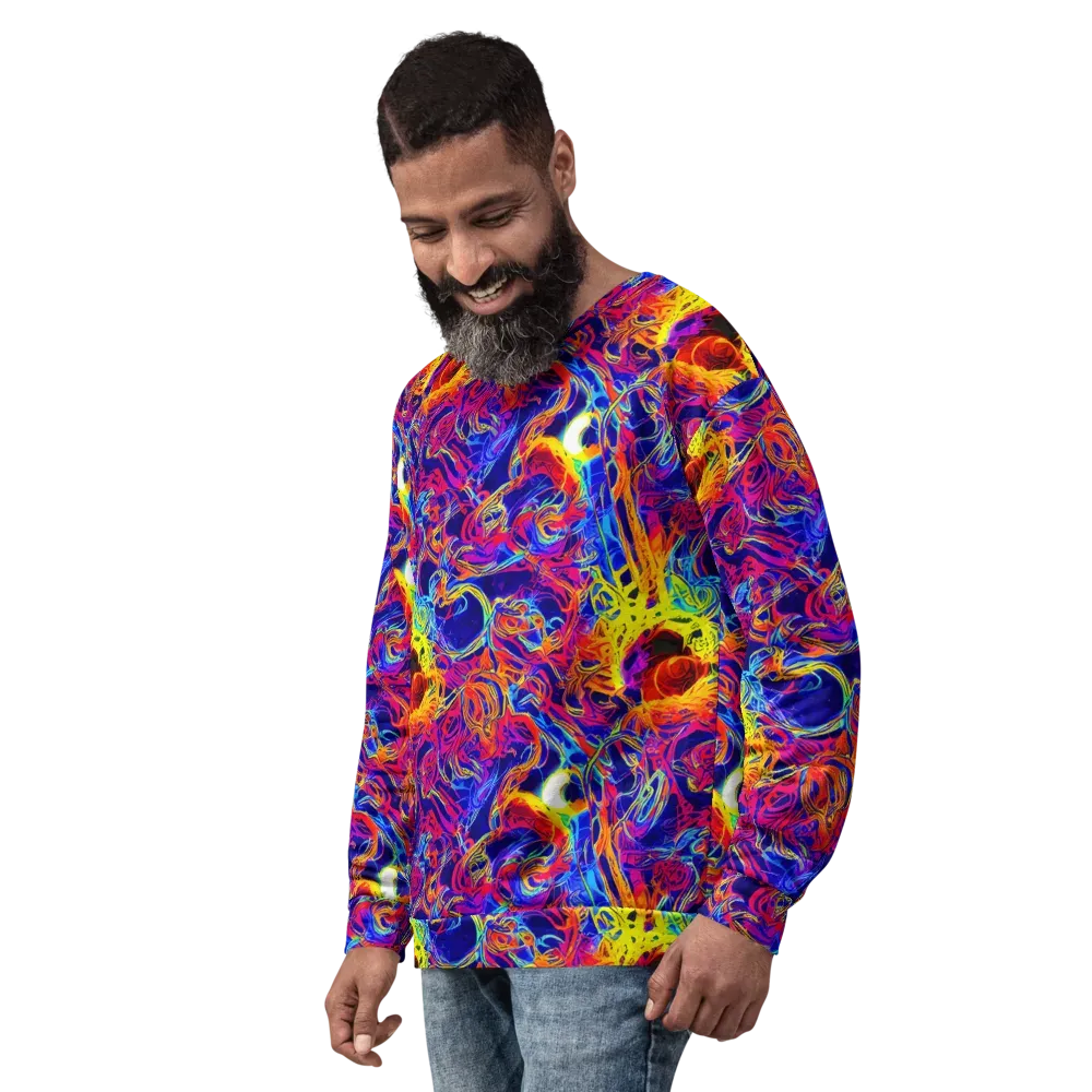 Firefly Frenzy on Sweatshirt — Left Front