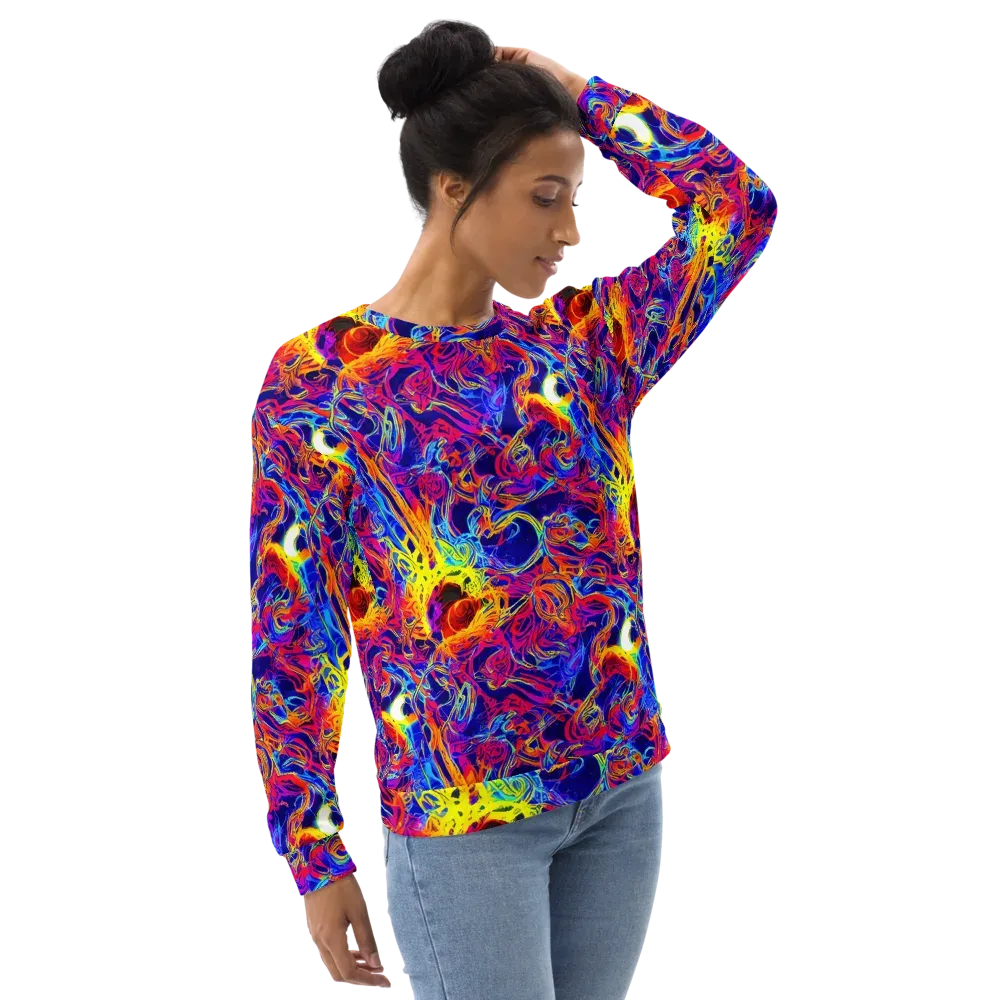 Firefly Frenzy on Sweatshirt — Right Front