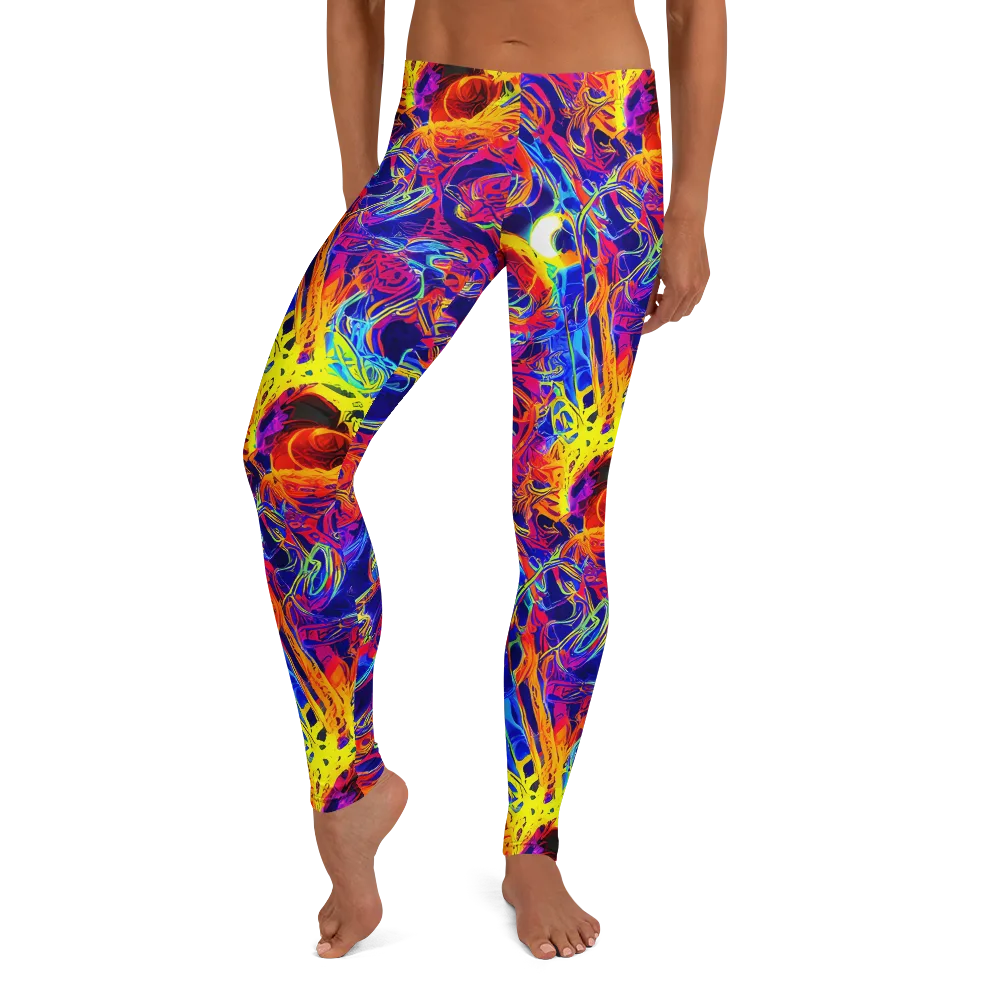 Firefly Frenzy on Leggings — Front