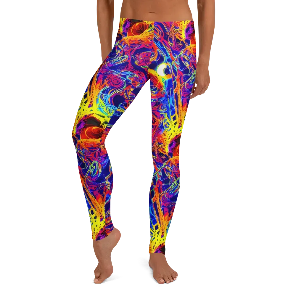 Firefly Frenzy on Leggings — Front