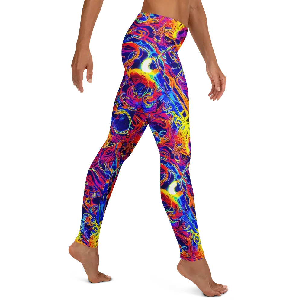 Firefly Frenzy on Leggings — Right