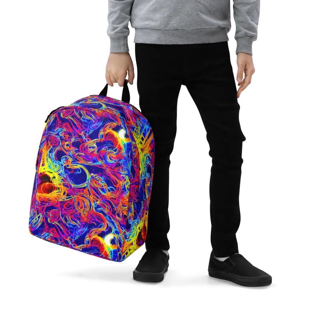 Firefly Frenzy on Minimalist Backpack — Zoomed-in