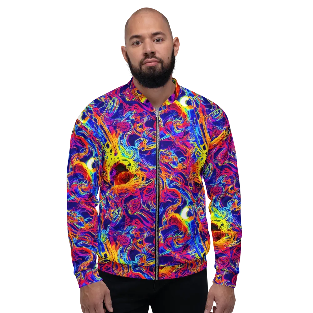 Firefly Frenzy on Bomber Jacket — Front