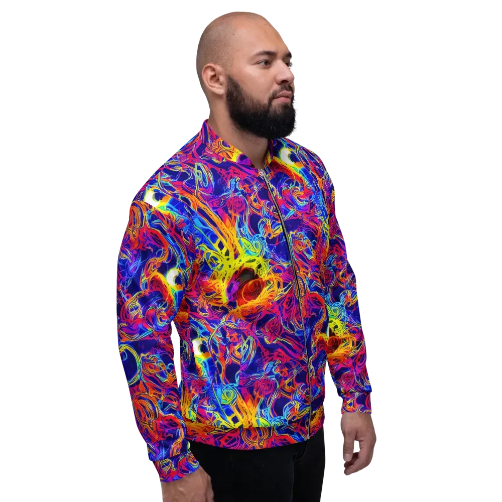 Firefly Frenzy on Bomber Jacket — Right
