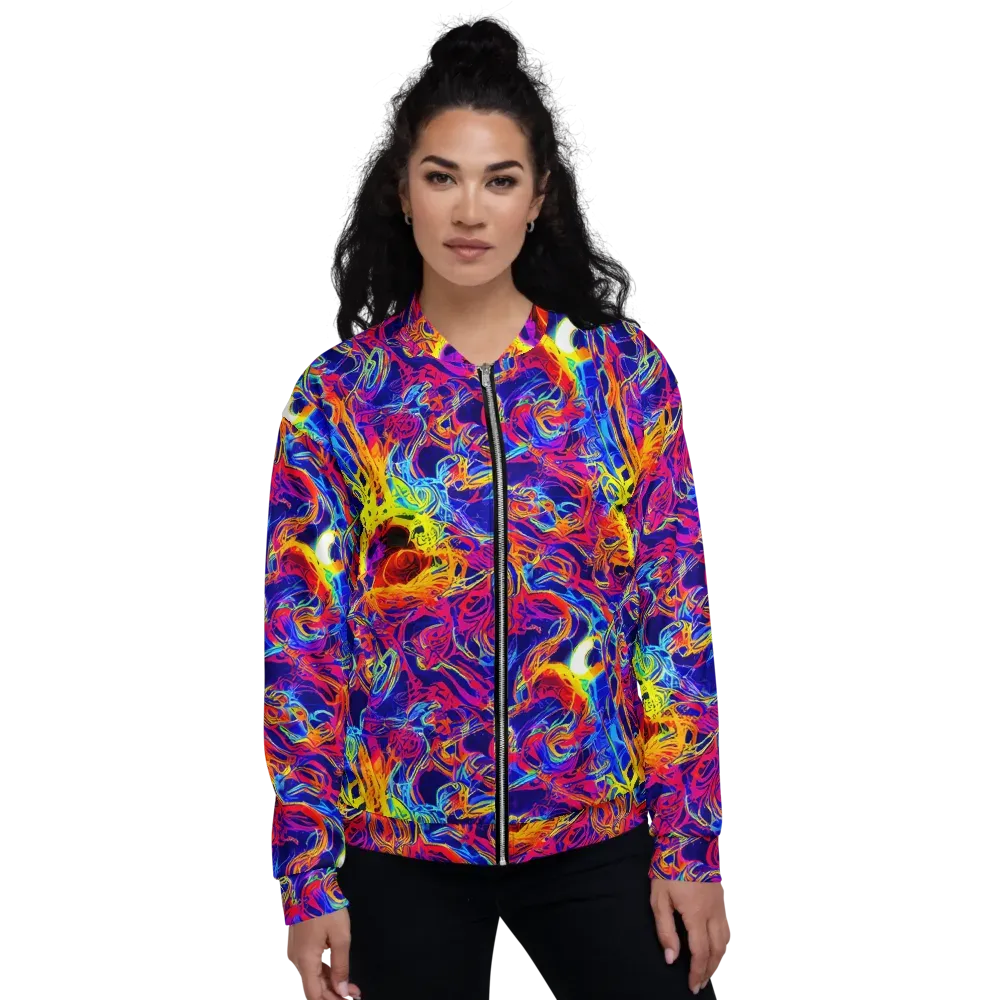 Firefly Frenzy on Bomber Jacket — Front