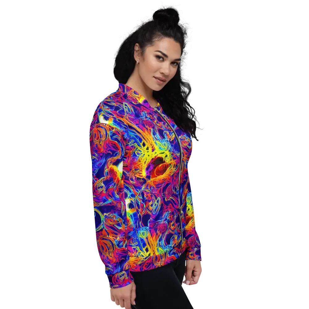 Firefly Frenzy on Bomber Jacket — Right