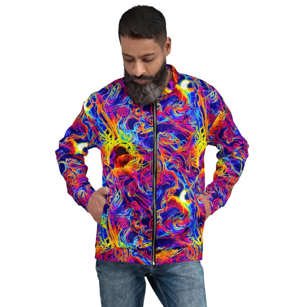 Firefly Frenzy on Bomber Jacket — Front
