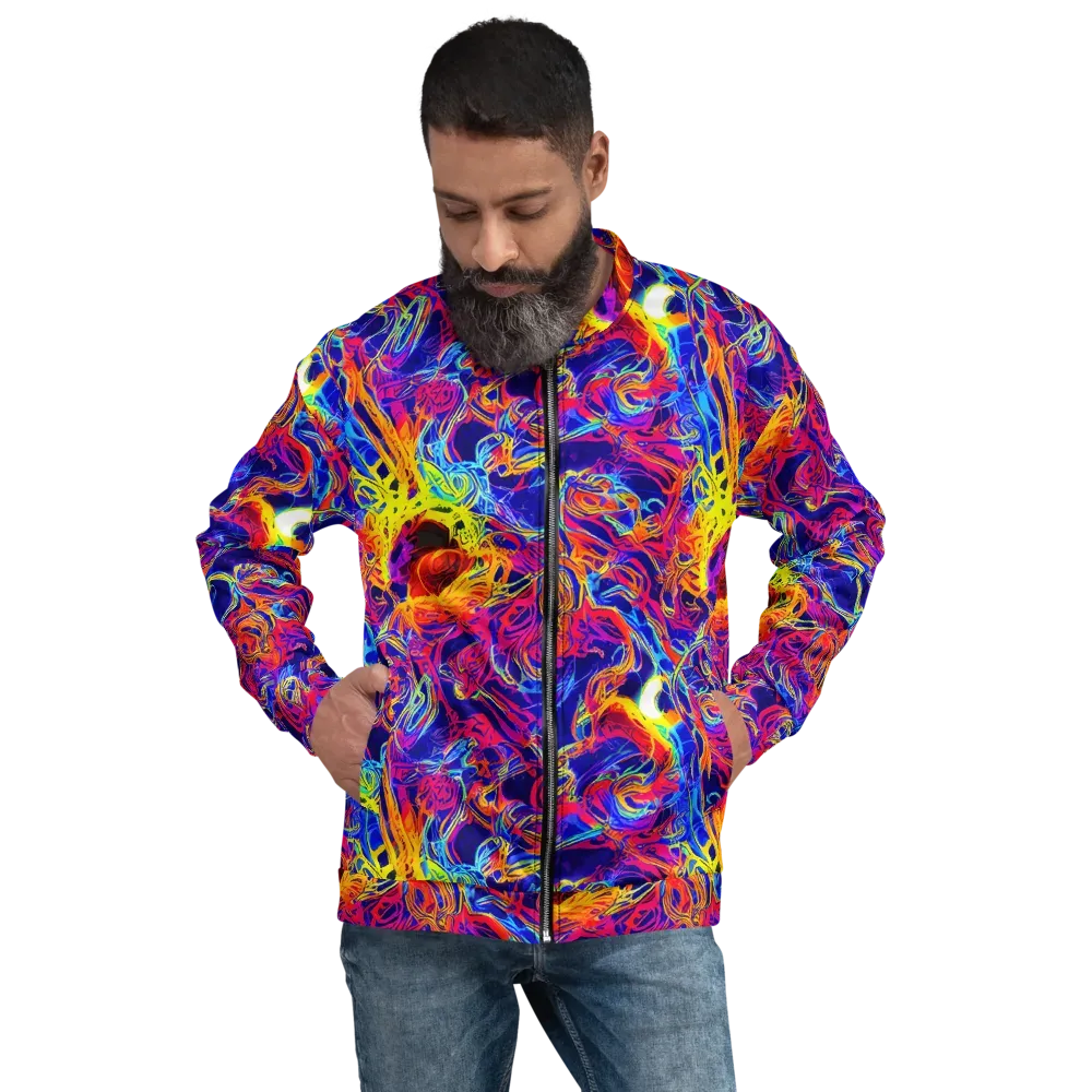 Firefly Frenzy on Bomber Jacket — Front