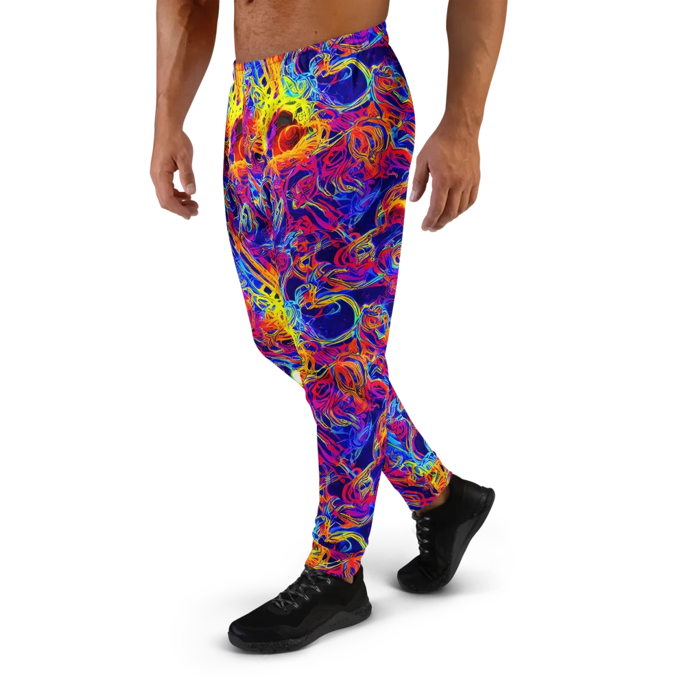 Firefly Frenzy on Men's Joggers — Left